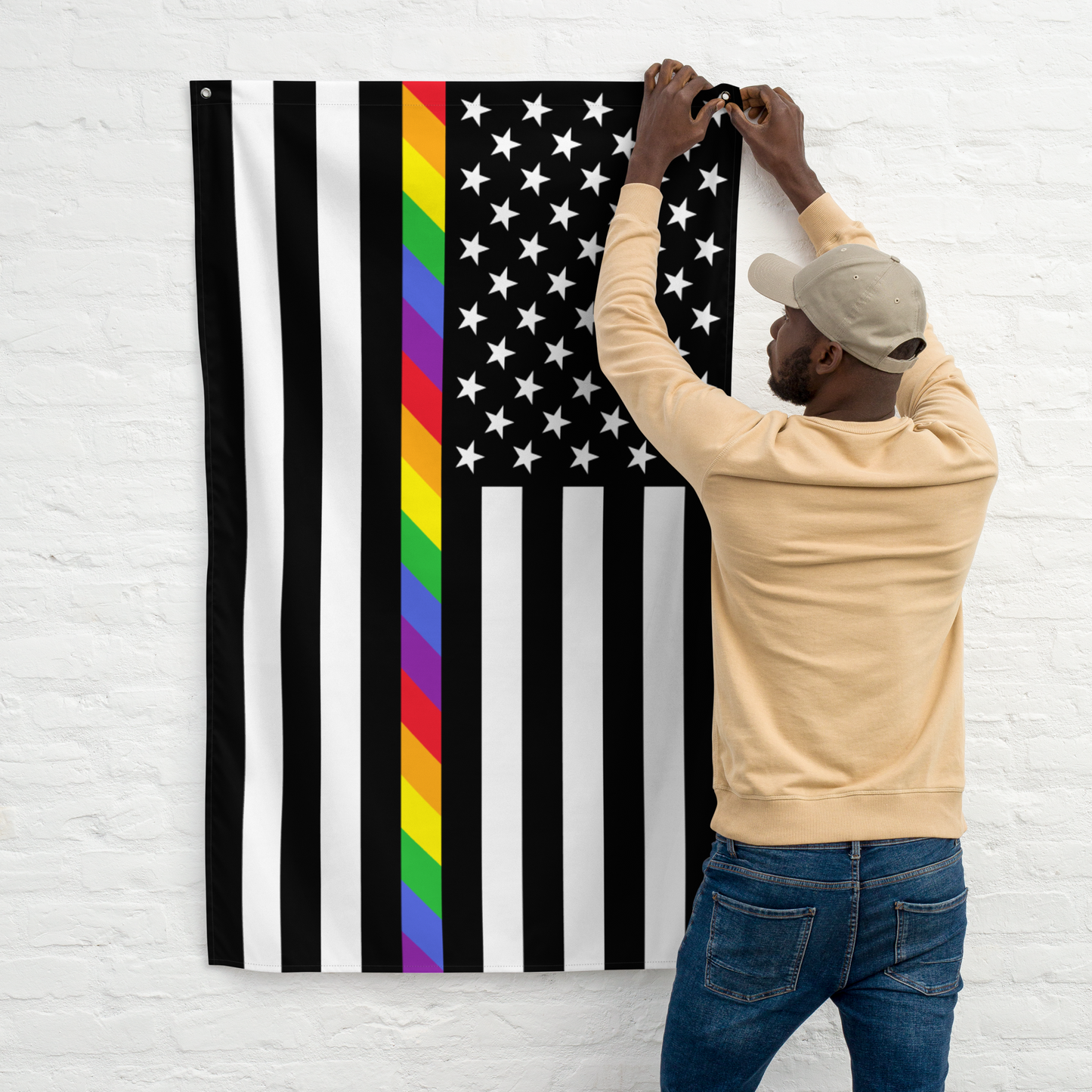 Pride Stripe Wall Flag